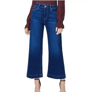 Paige Jeans - High Waisted Wide Leg Crop - Anessa in Dream Weaver Wash